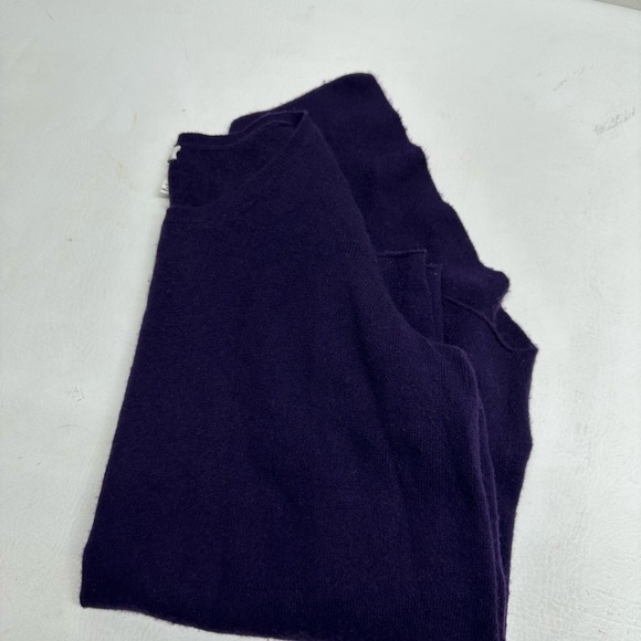 Joie Tambrel Asymmetrical Cashmere Wool Sweater Tunic Purple size S - Picture 8 of 8